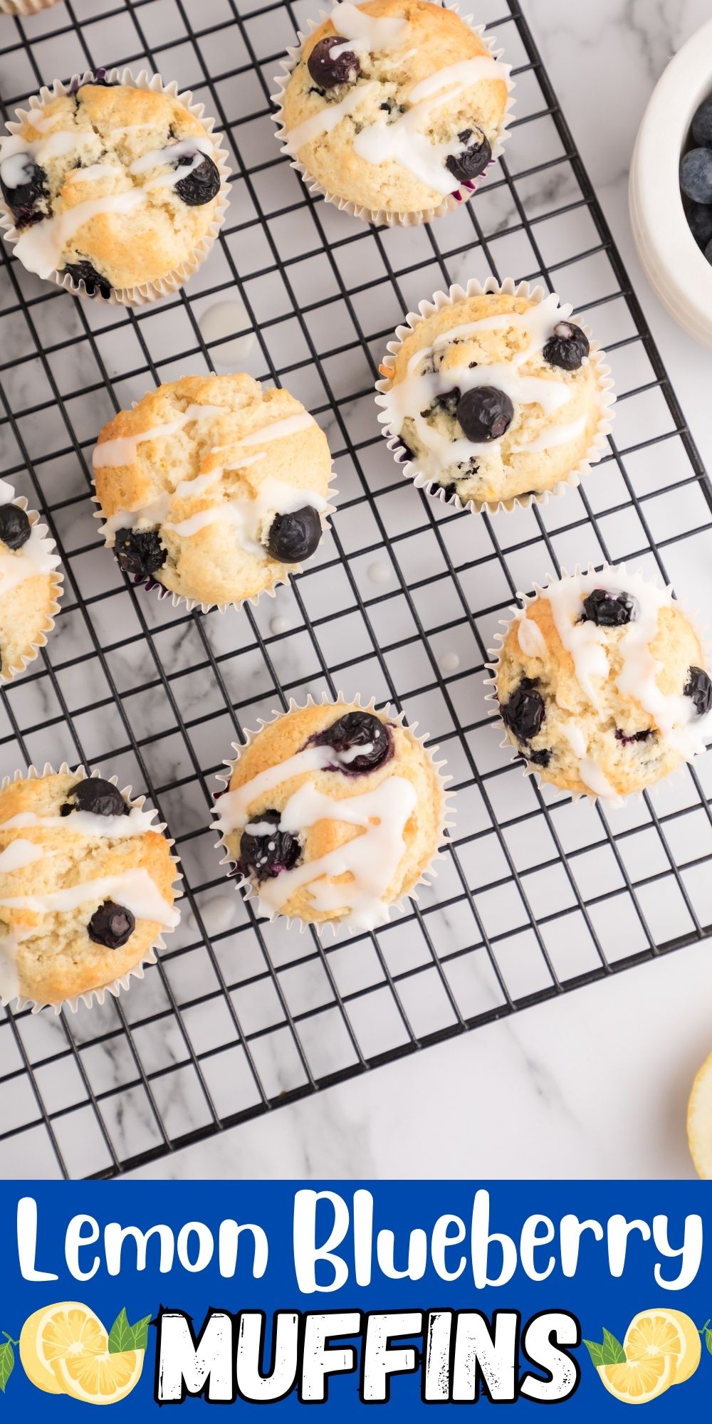 These Lemon Blueberry Muffins are so light and fluffy, filled with a refreshing lemon flavor and stuffed with blueberries.