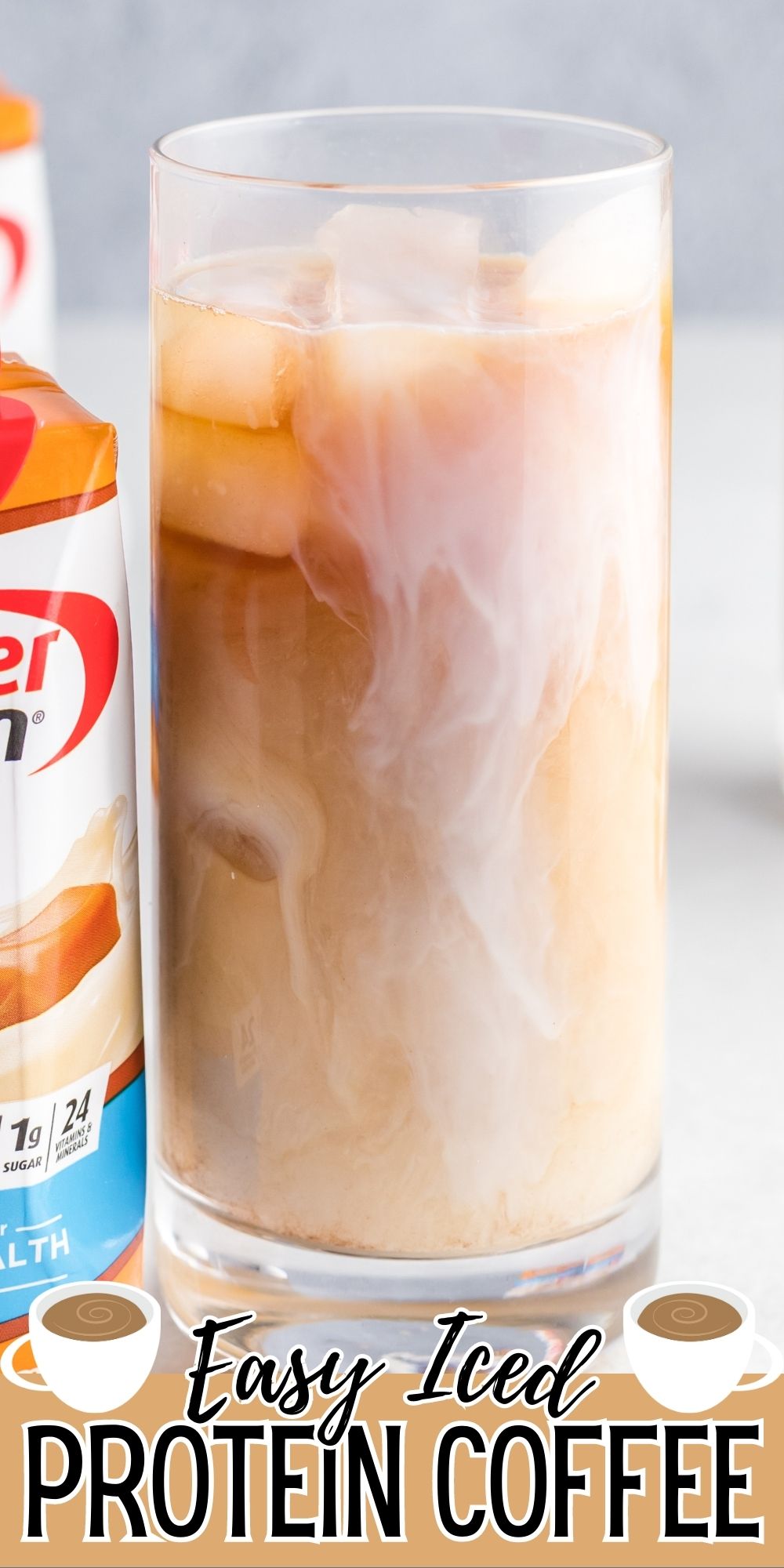 This iced protein coffee is a simple and delicious way to increase your daily protein intake, especially on busy mornings!
