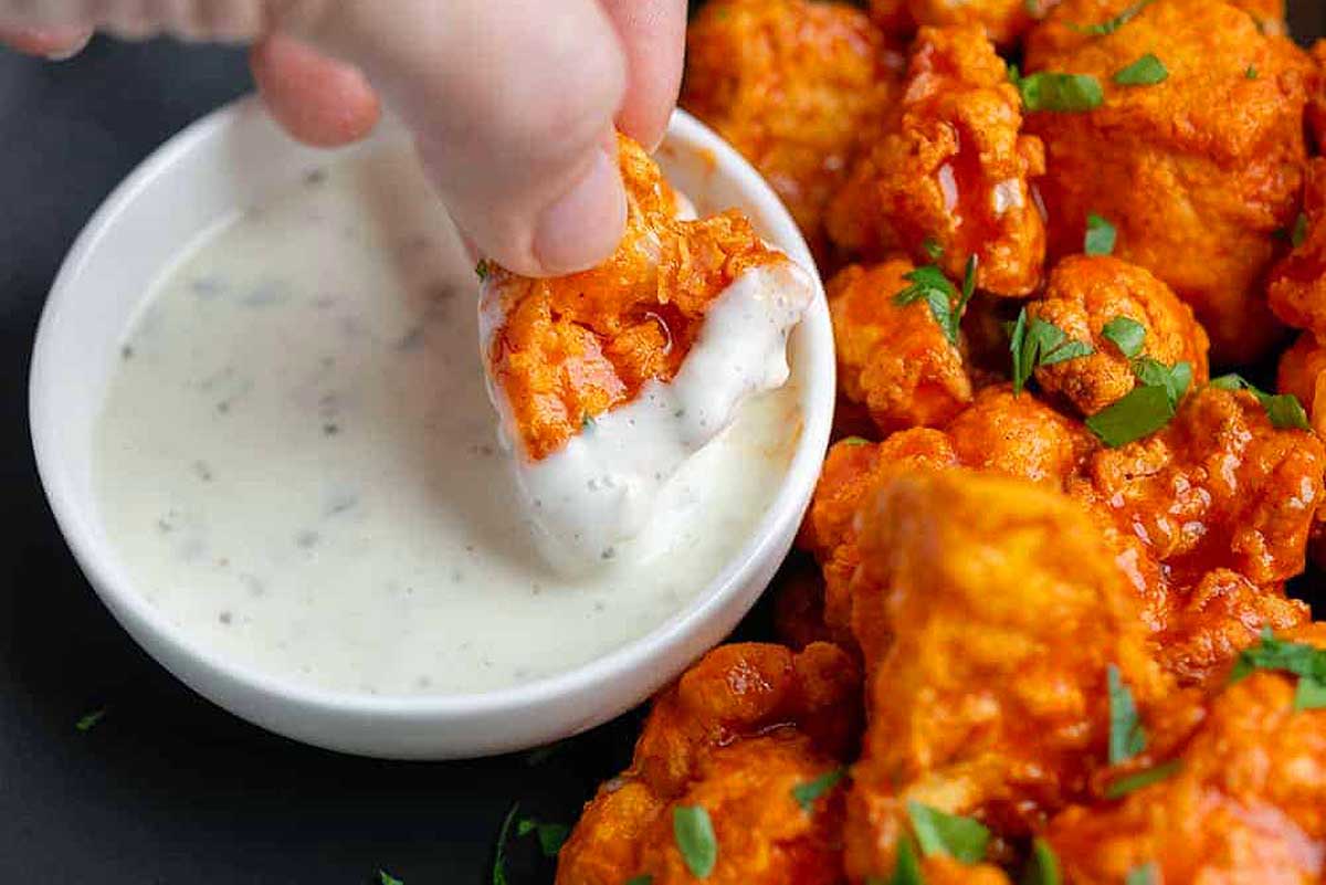 Cauliflower Wings. 