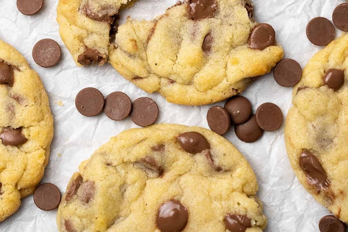 Choc chip cookies with no brown butter.