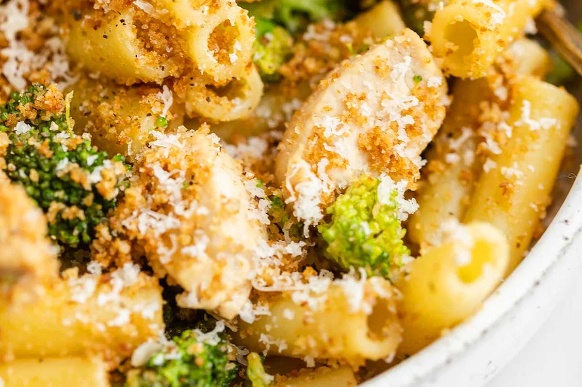 Chicken Broccoli Ziti. 