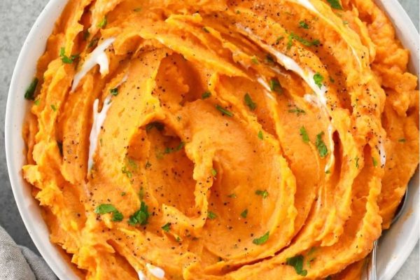 Creamy Savory Mashed Sweet Potatoes