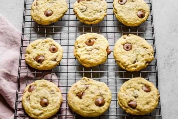 Sweet chocolate chip cookies.