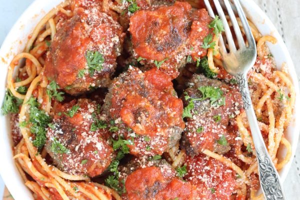 A serving of Grandma's Italian Meatballs. 