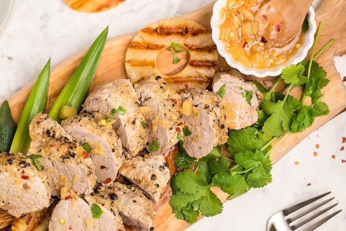 Instant Pot Hawaiian Pork Tenderloin. 