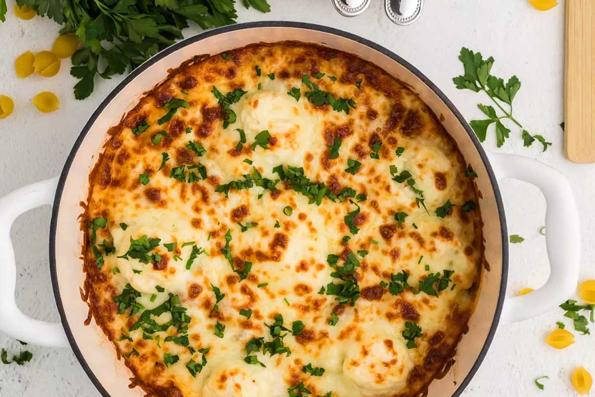 Lasagne made in one pot.