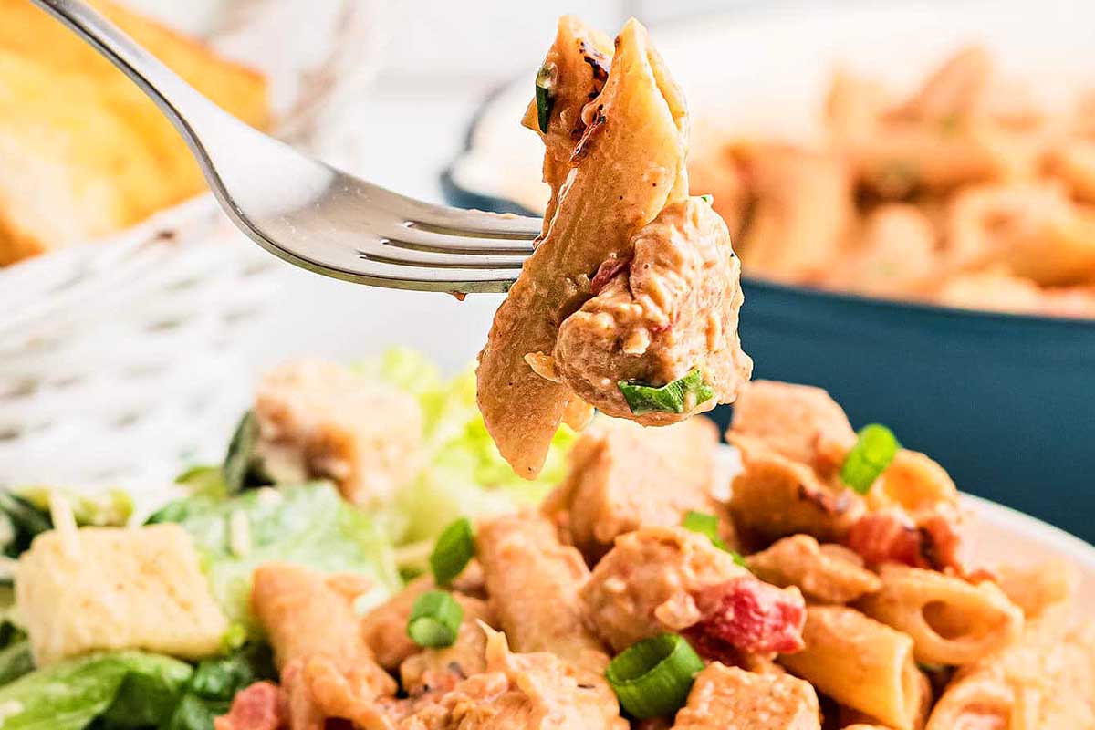 Creamy Cajun chicken pasta.