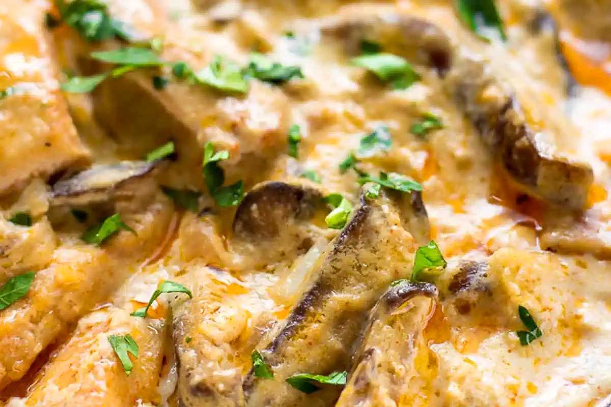 chicken mushroom stroganoff