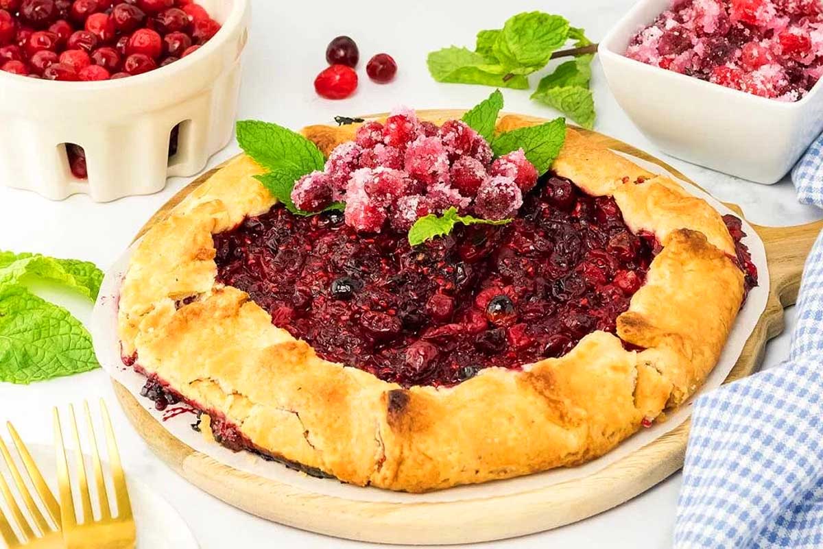 Rustic Cranberry Galette.