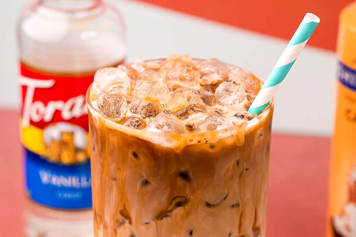 A homemade starbucks coffee.