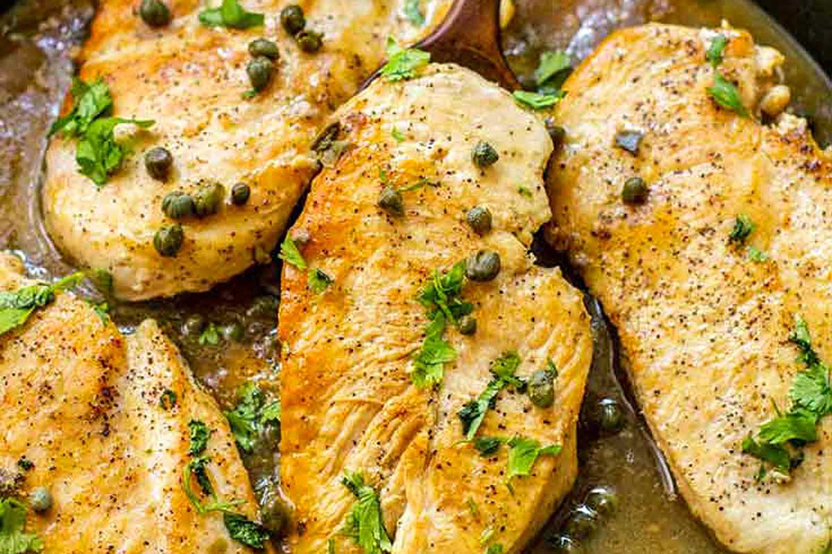 Lemon Caper Chicken. 