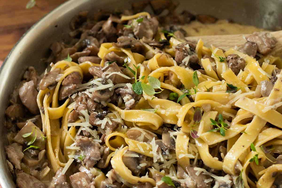 Creamy Chicken Pasta. 