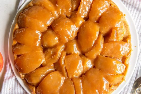 Apple Tart on a plate.