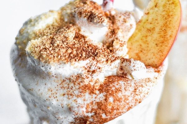 A delicious milkshake recipe featuring the delightful combination of cinnamon and whipped cream.