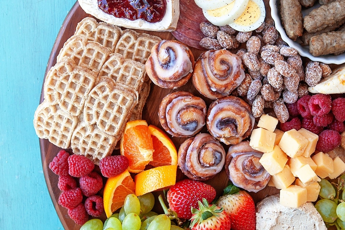 A Christmas charcuterie board.