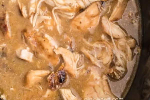 A close up of food.