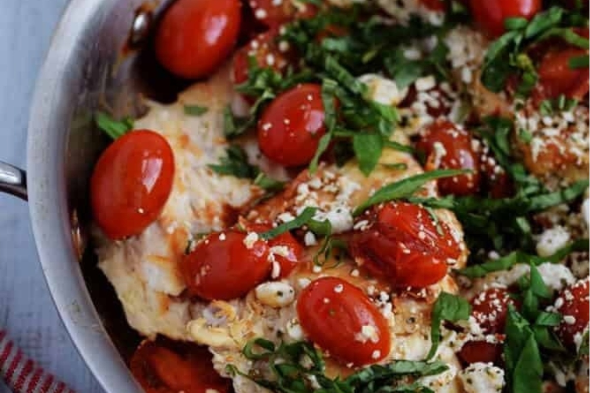 A picky eater recipe with chicken and tomatoes in it.