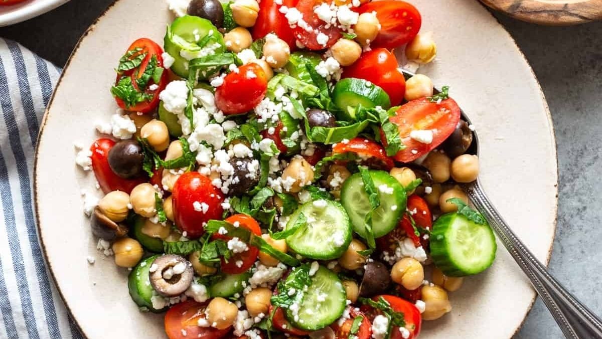Mediterranean Chickpea Salad.