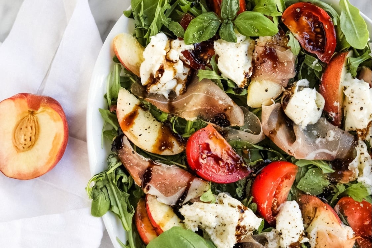 Italian Peach Salad Recipe