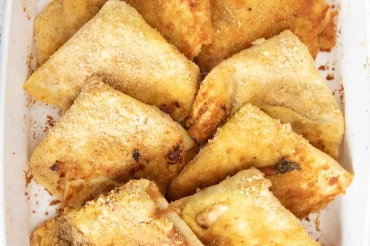 A country-style white dish with a plate of cheese quesadillas.