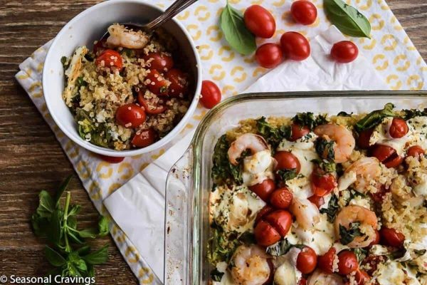 Shrimp Kale And Quinoa Bake