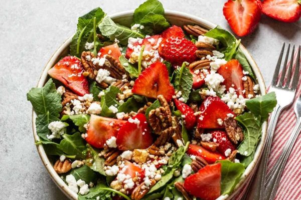 Strawberry Feta Salad.