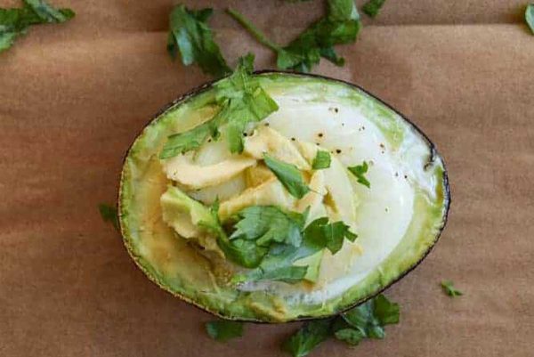 Baked Avocado With Egg. 