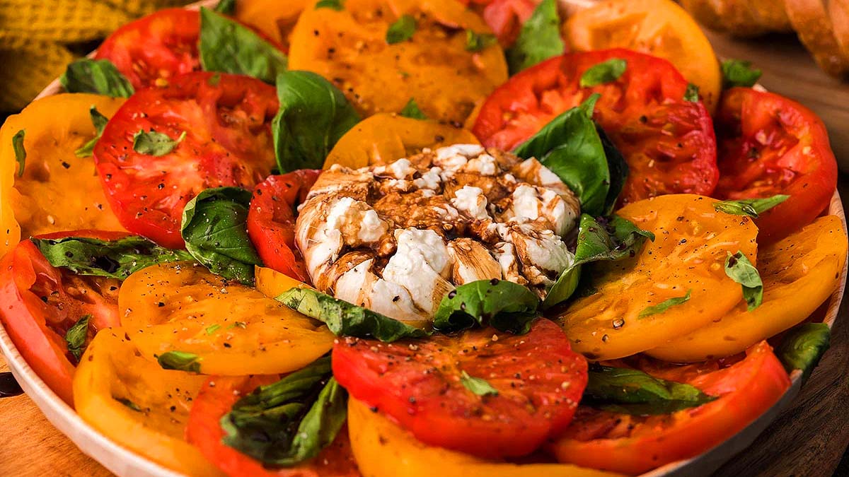 Italian Caprese Salad.