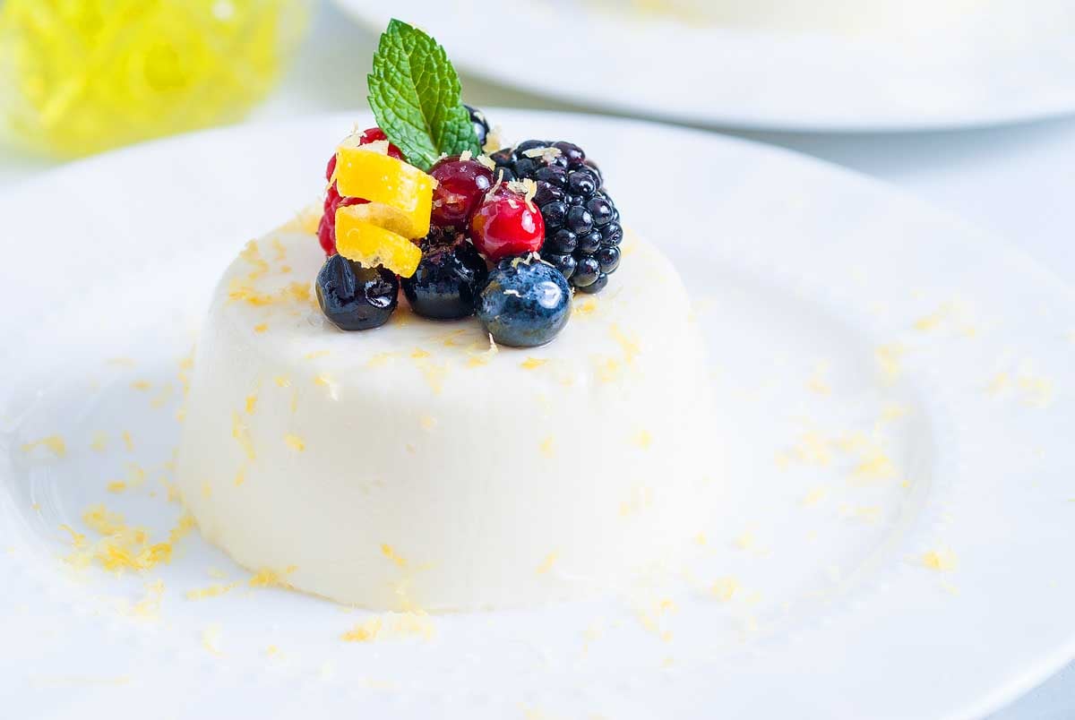 limoncello panna cotta