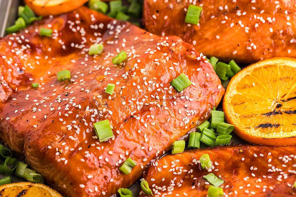 A close up of food.