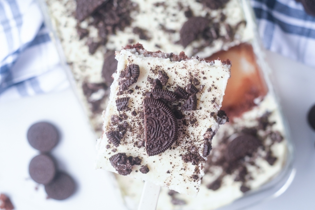 Oreo ice cream popsicle recipe.