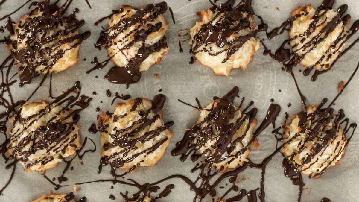 Chocolate Glazed Orange Macaroons.