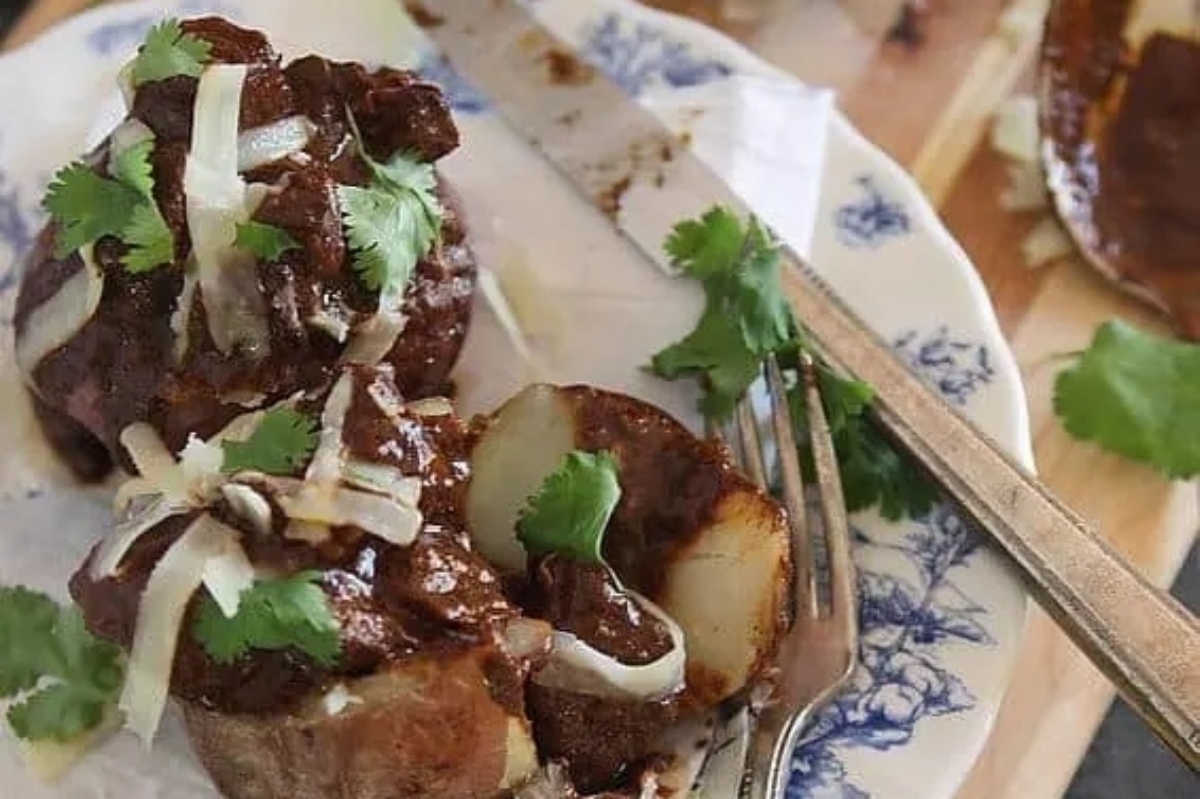 A winter recipe featuring tender beef and a rich sauce, served on a plate.