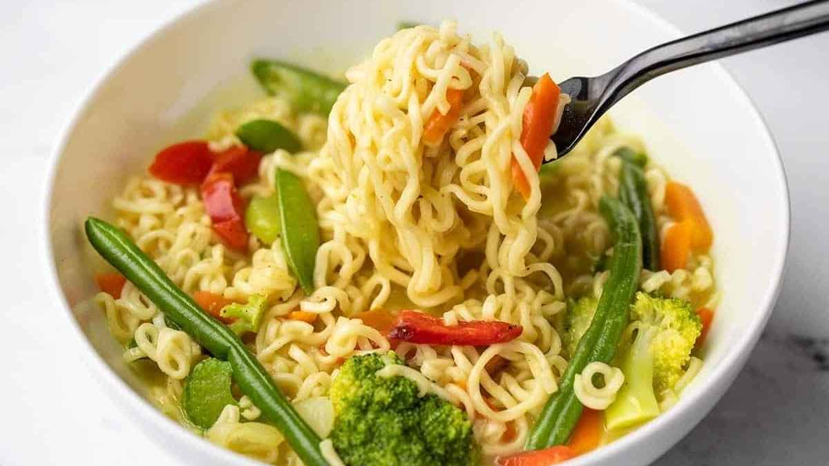 Coconut ramen with curry.