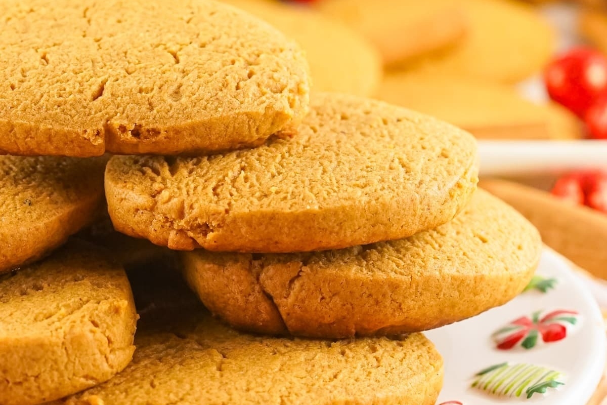 Ginger cookies on an ice Box.
