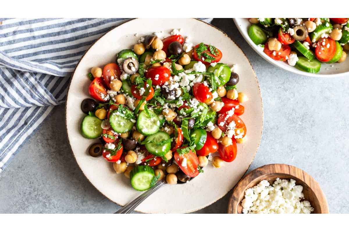 Mediterranean Chickpea Salad. 