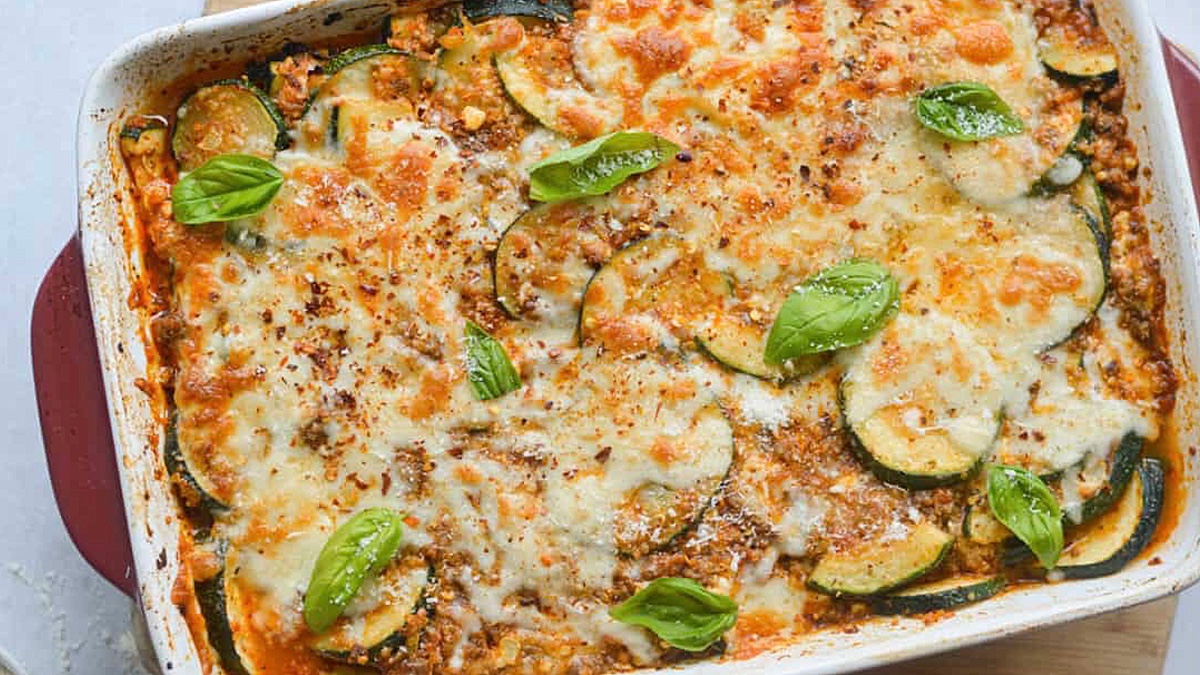 Ground Beef Zucchini Casserole.