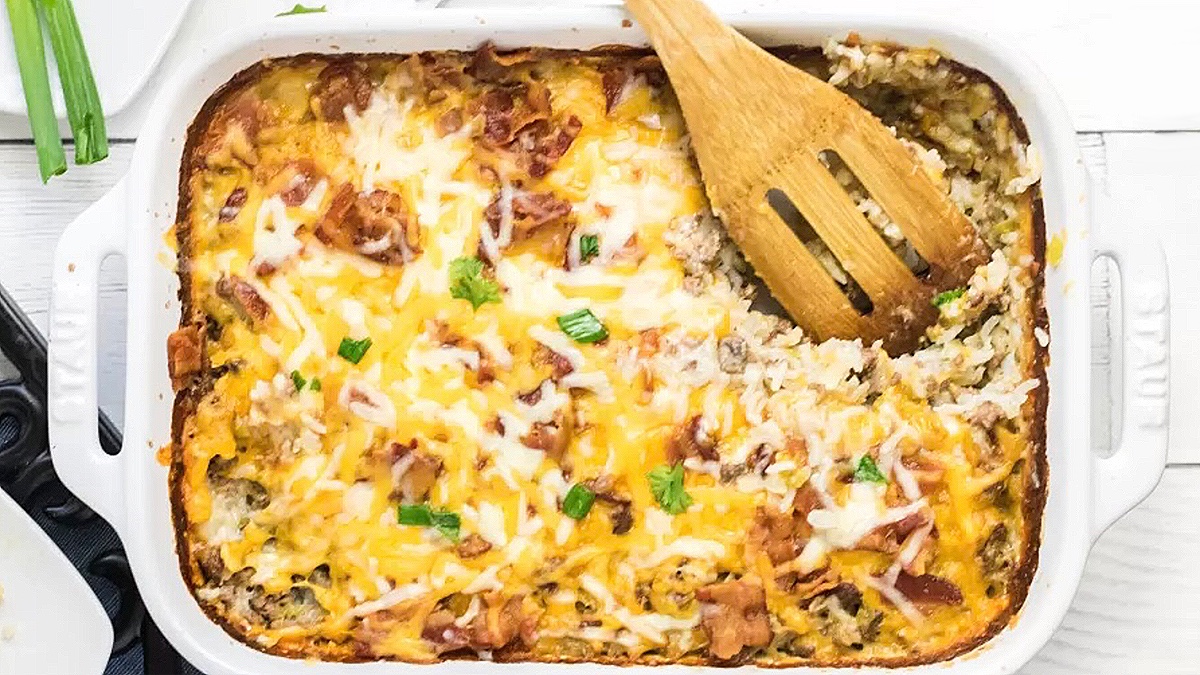 Cheeseburger Casserole. Photo credit: PinkWhen.