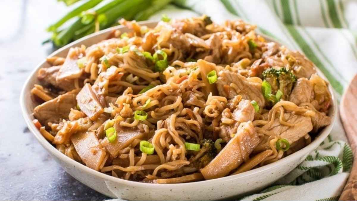 Ramen with pork.