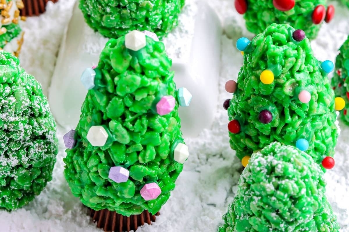 Rice Krispie Christmas Trees