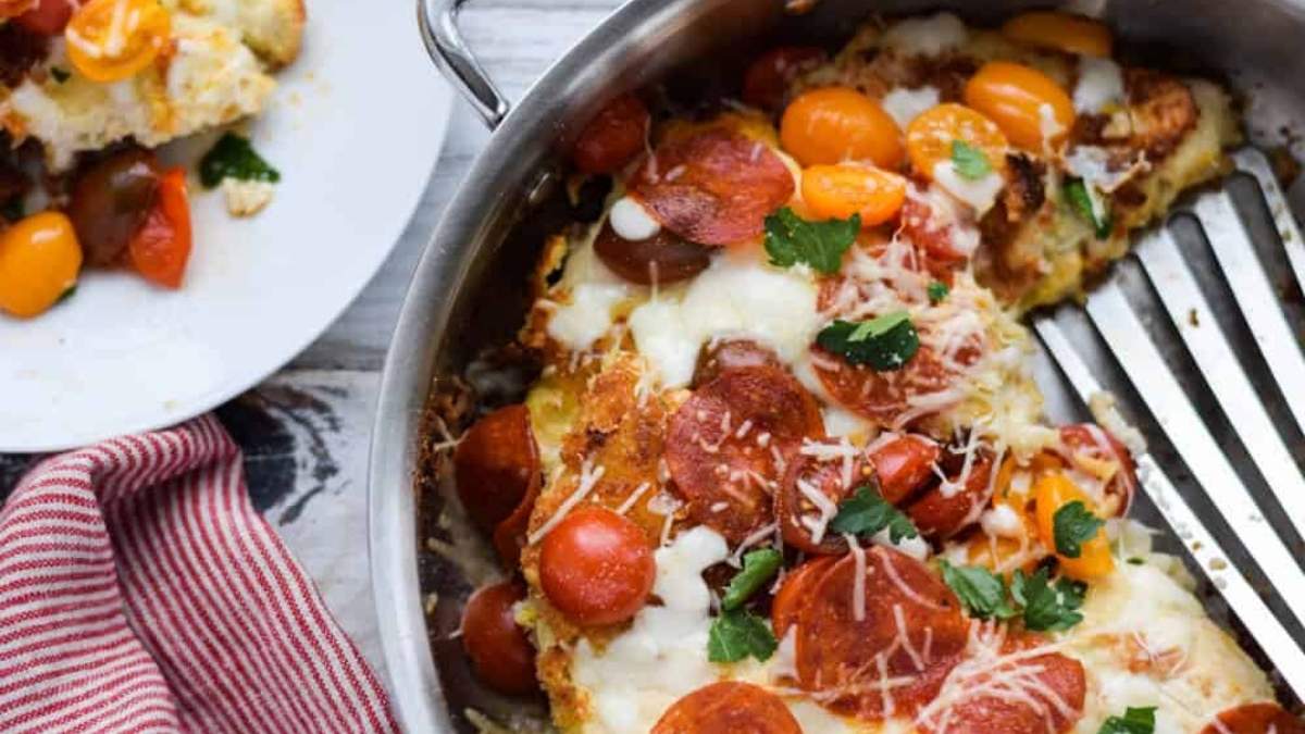 Chicken Parmesan With Pepperoni. 