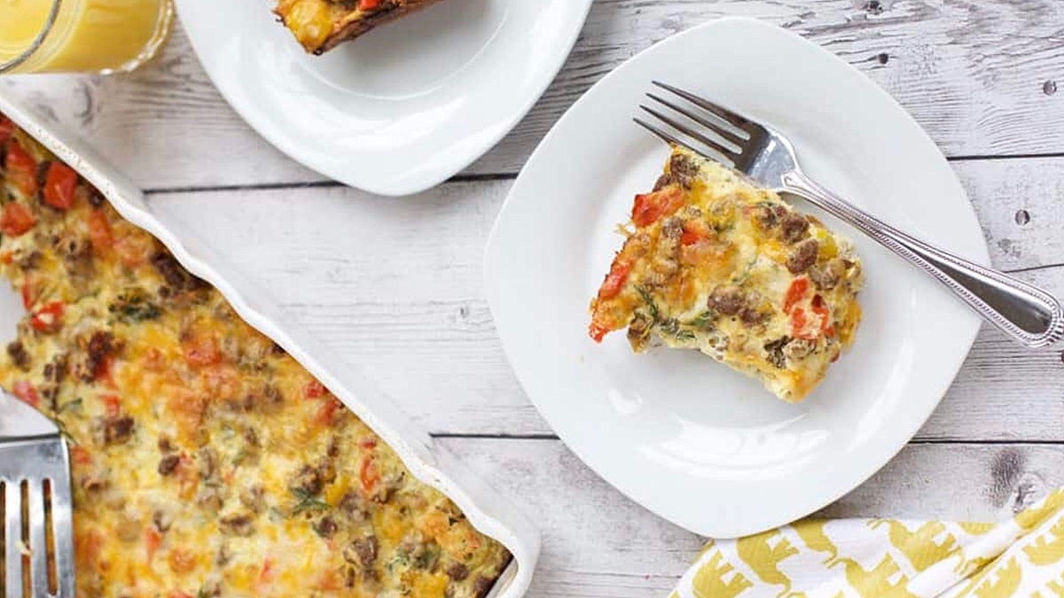 Sausage And Egg Casserole.