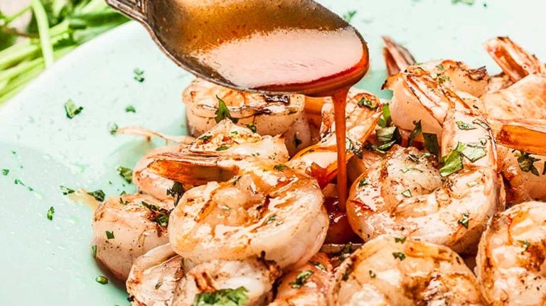 15-Minute Spicy, Buttery Asian Grilled Shrimp.