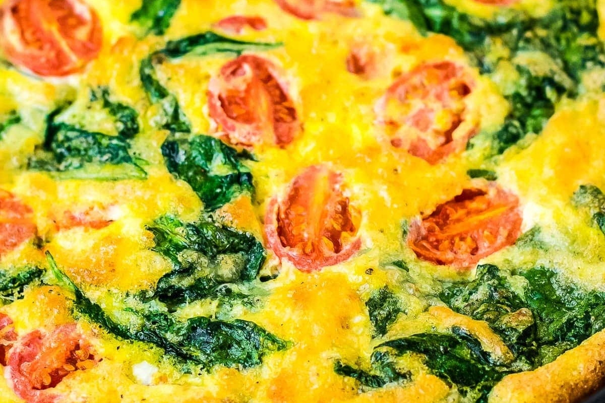 Spinach Quiche Skillet Recipe.