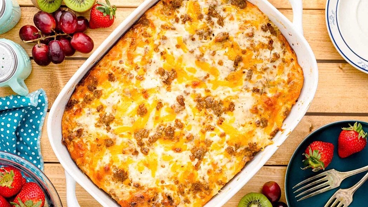 Biscuit And Gravy Casserole.