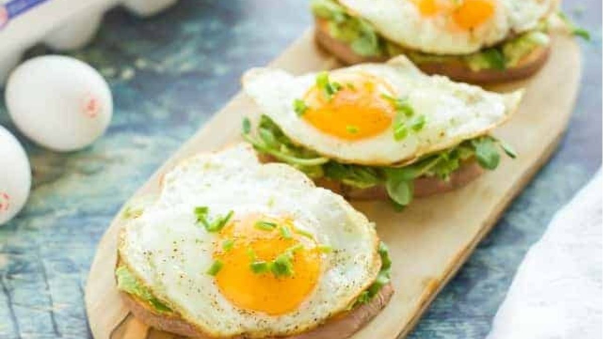 Keto Sweet Potato Toast With Egg.