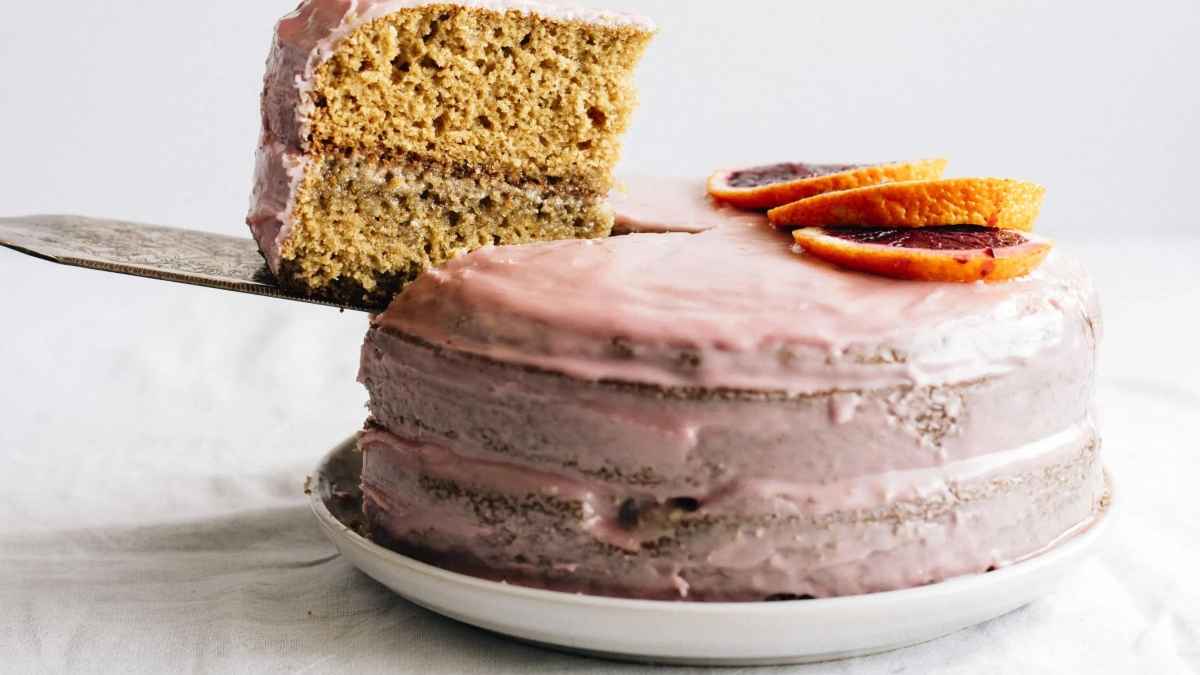 Vanilla Blood Orange Cake. 