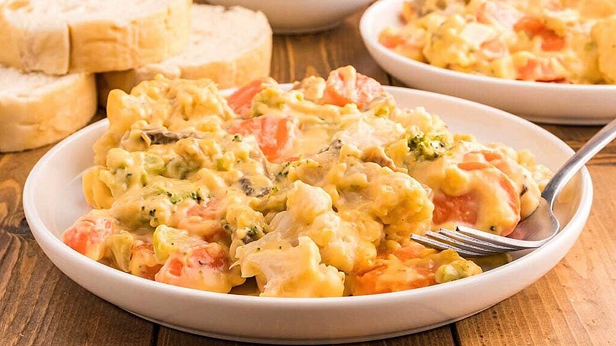 Cheesy Vegetable Casserole.