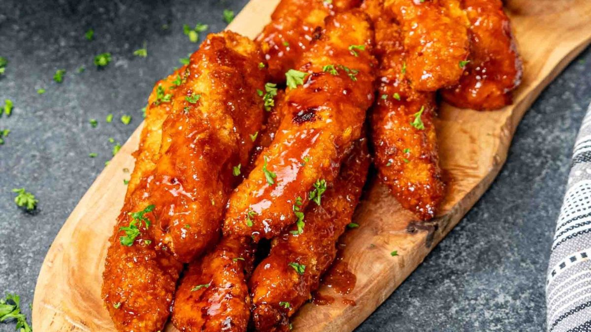 honey chicken tenders.