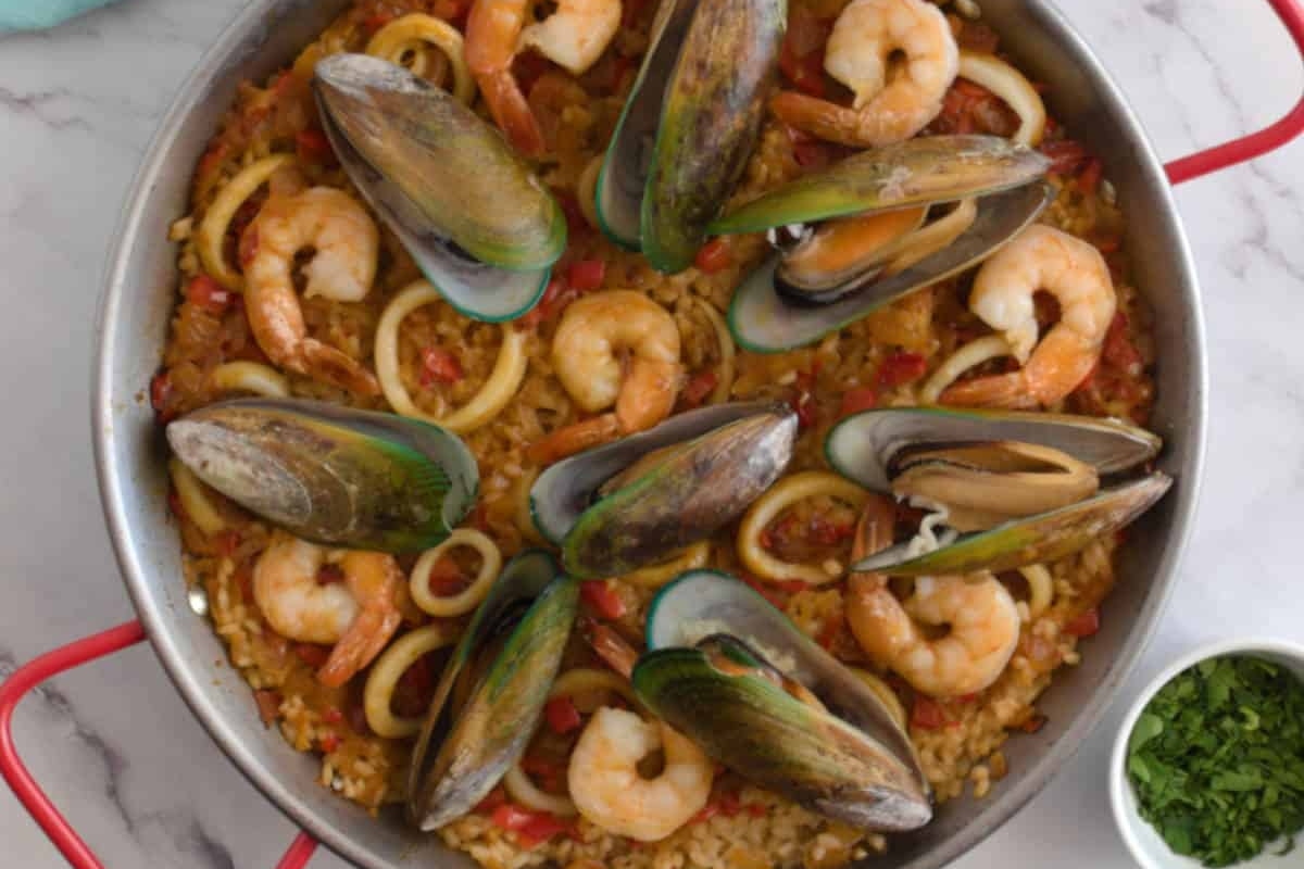 Seafood Paella Recipe.